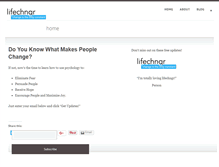 Tablet Screenshot of lifechngr.com